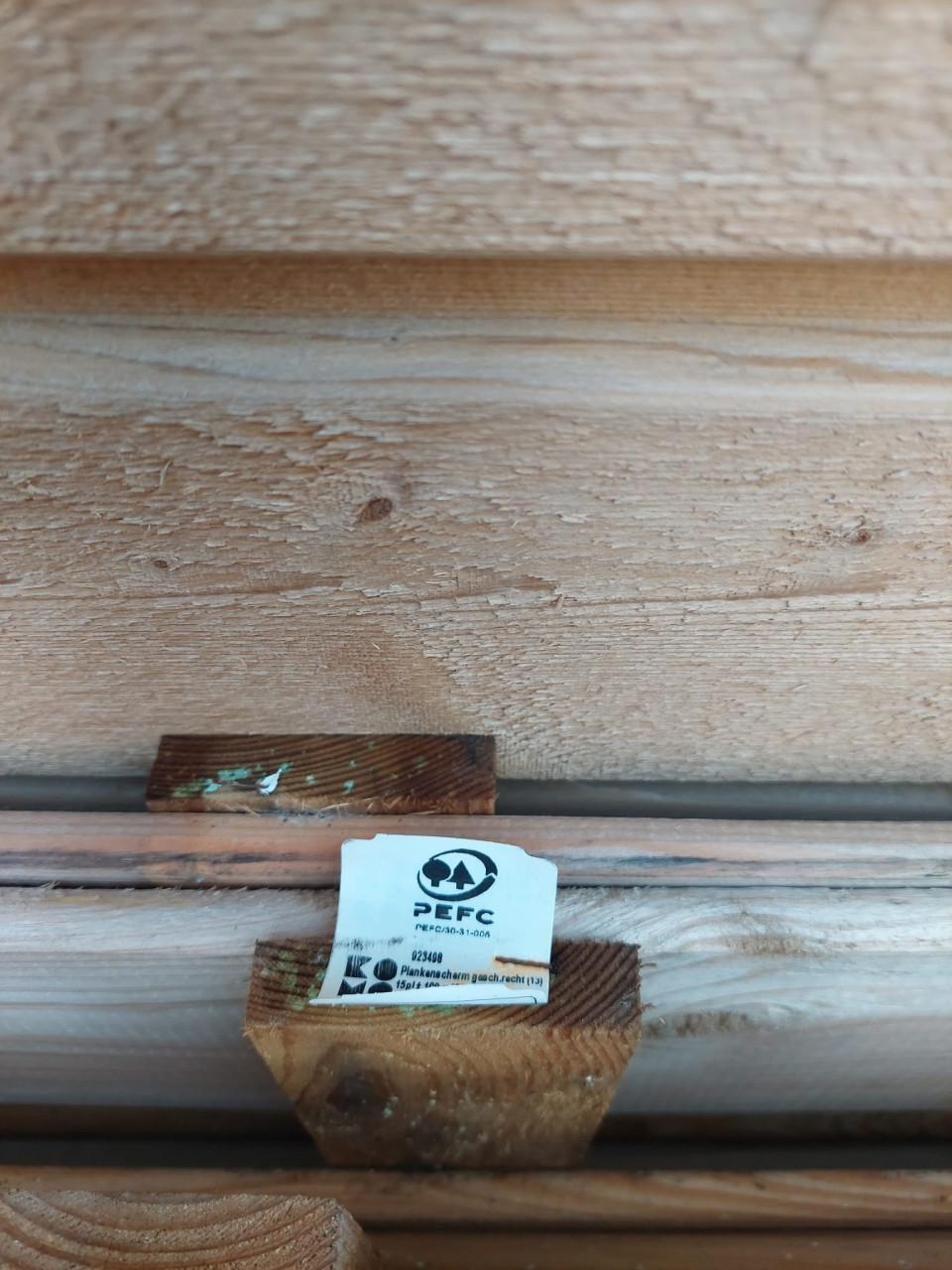 Houten schuttingdelen