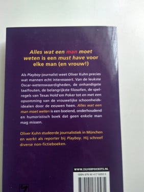 Boek  'Alles wat een man moet weten'