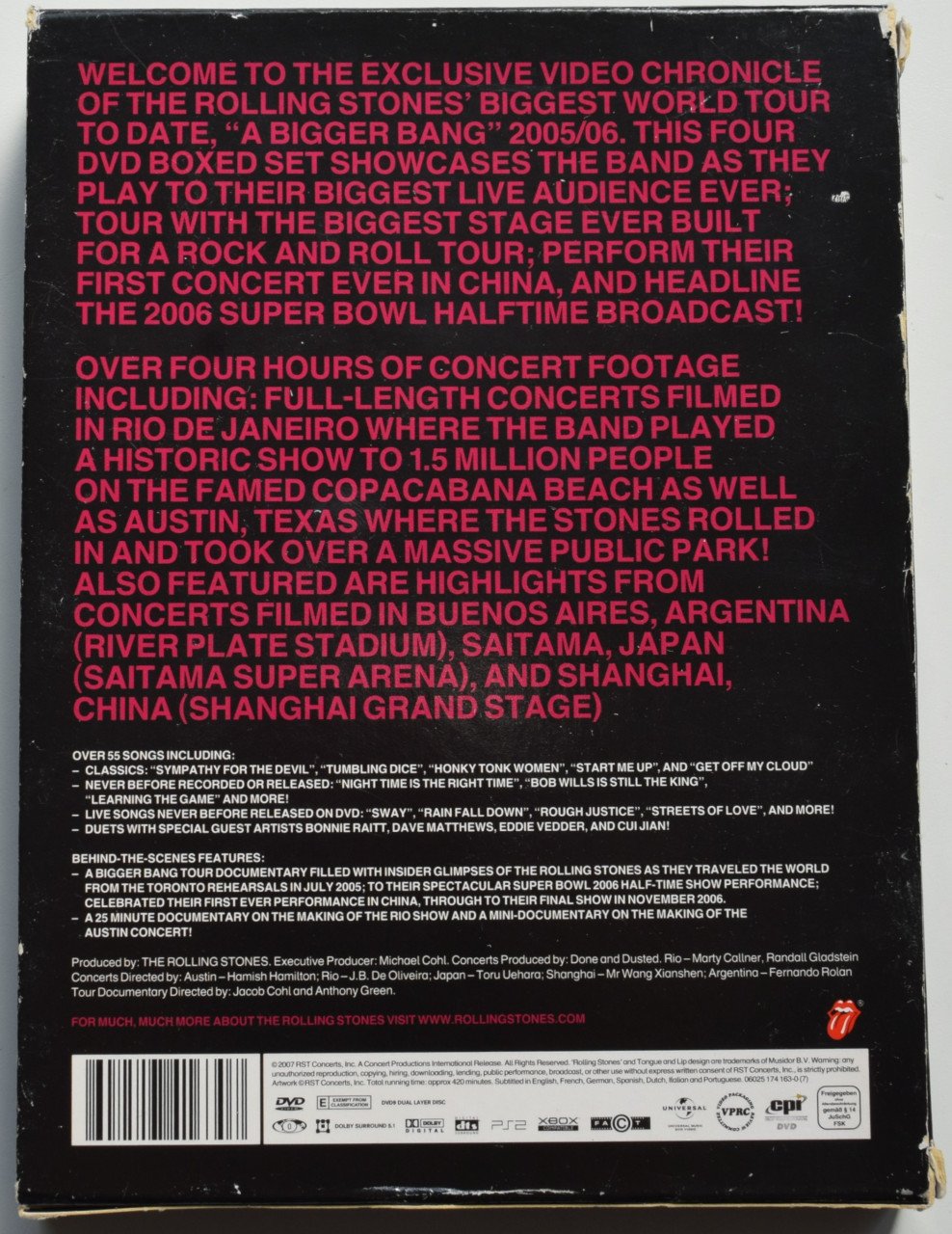 The Rolling Stones – The Biggest Bang Tour.