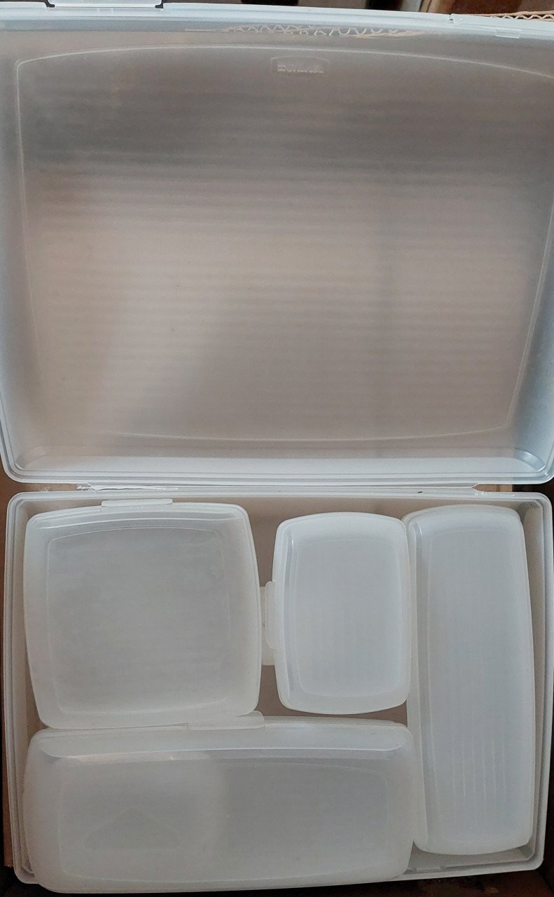 Set Witte Curver bakjes