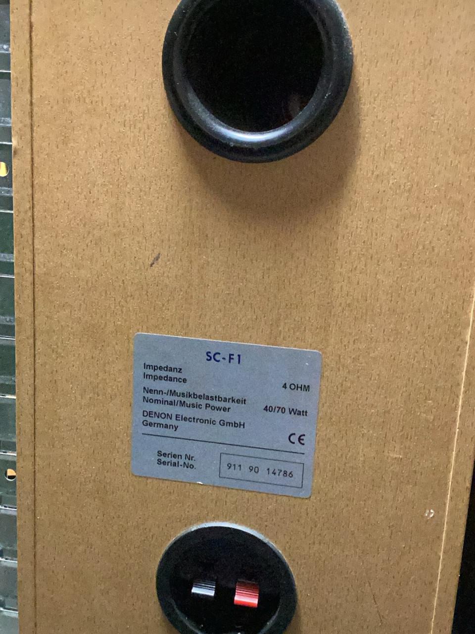 Denon receiver en cd speler met boxen