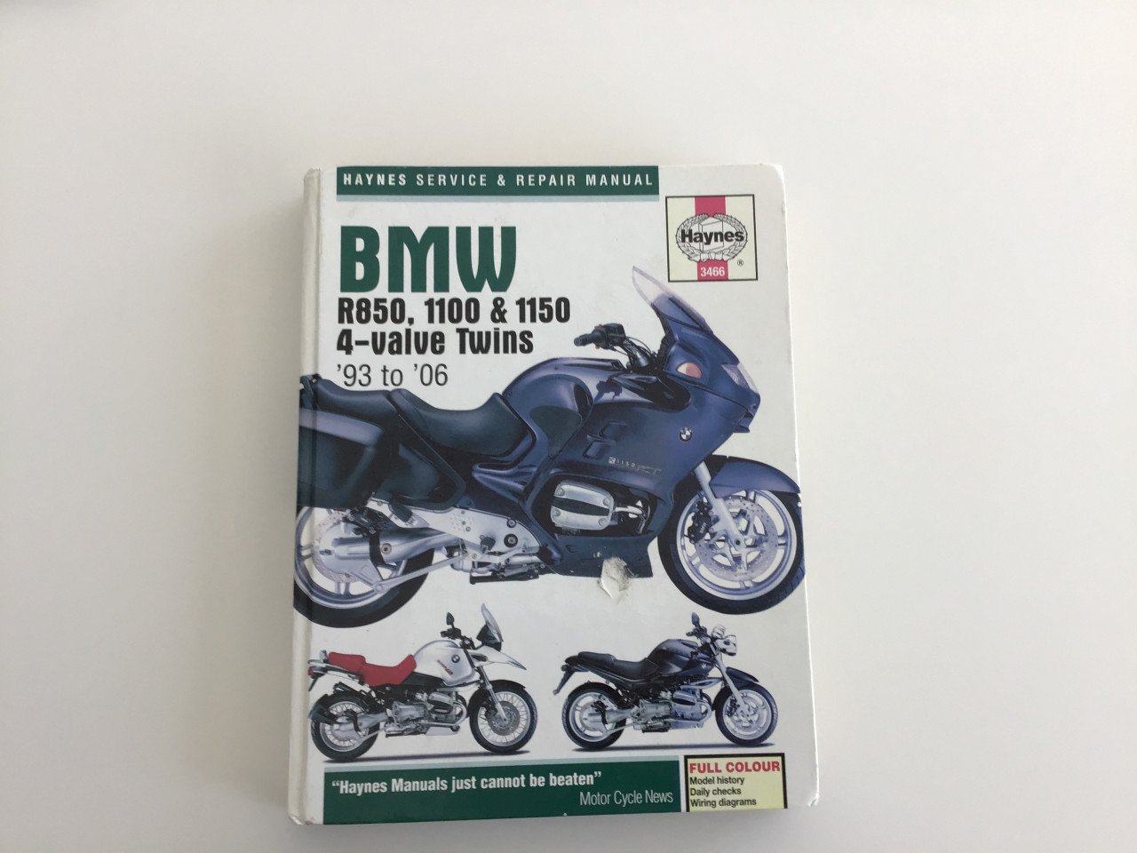 Haynes BMW R850,1100,1150  ,93 tot 2006 werkplaatsboek
