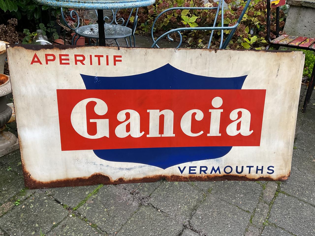 Vintage reclamebord Gancia Vermouth