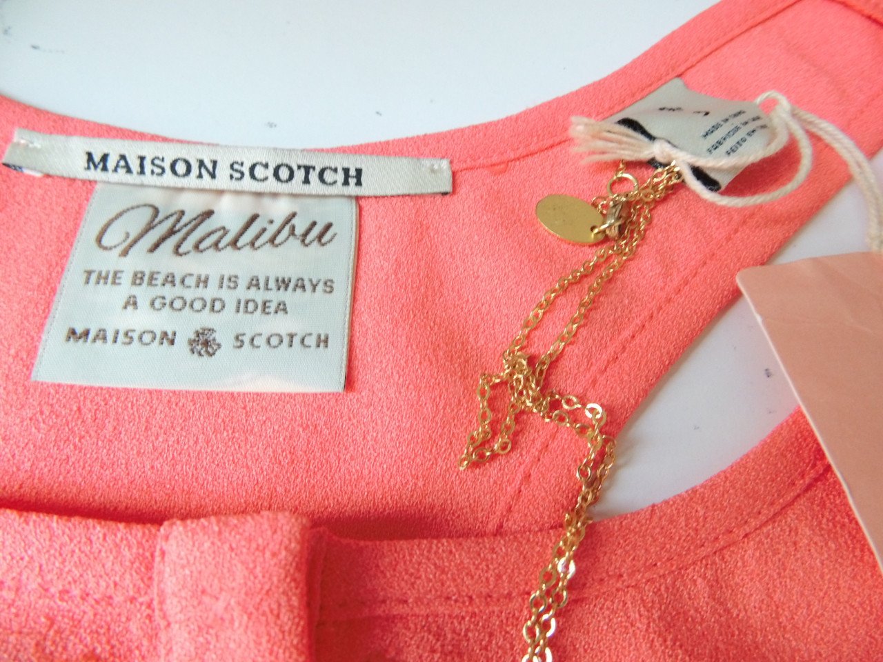 Jurk van Maison Scotch maat 38-40.
