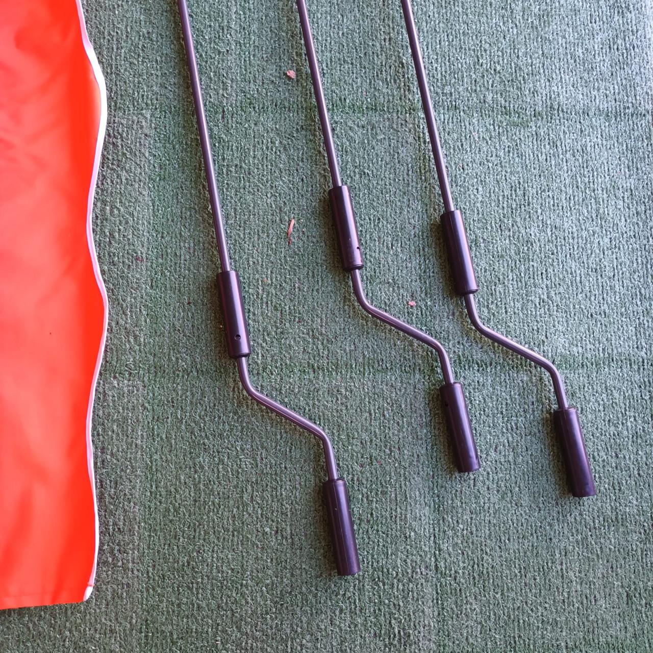 Zonnescherm / luifel met handslinger, 2 stuks