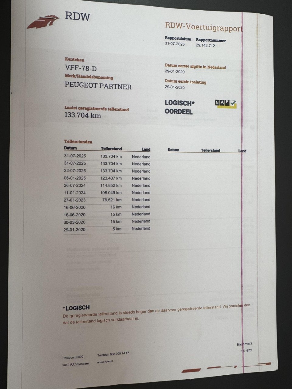 Peugeot Partner 1.5 bluehdi pro airco / cruise controle / n.a.p / euro 6