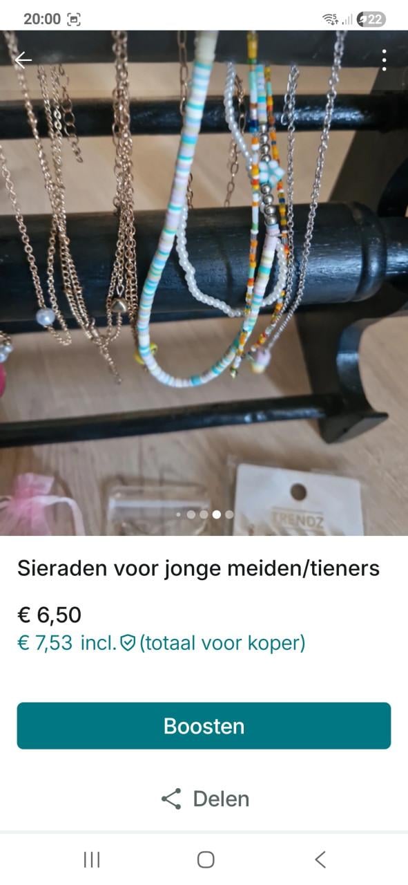 Sieraden peuter/kleuter, jonge (tiener) meiden