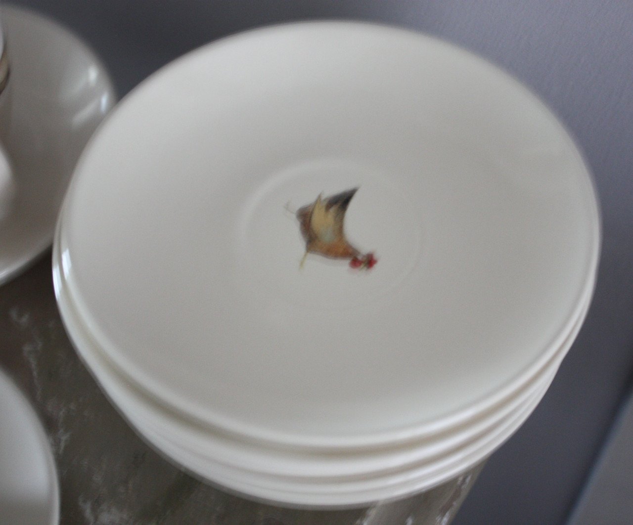 Servies onderdelen kippen van jet