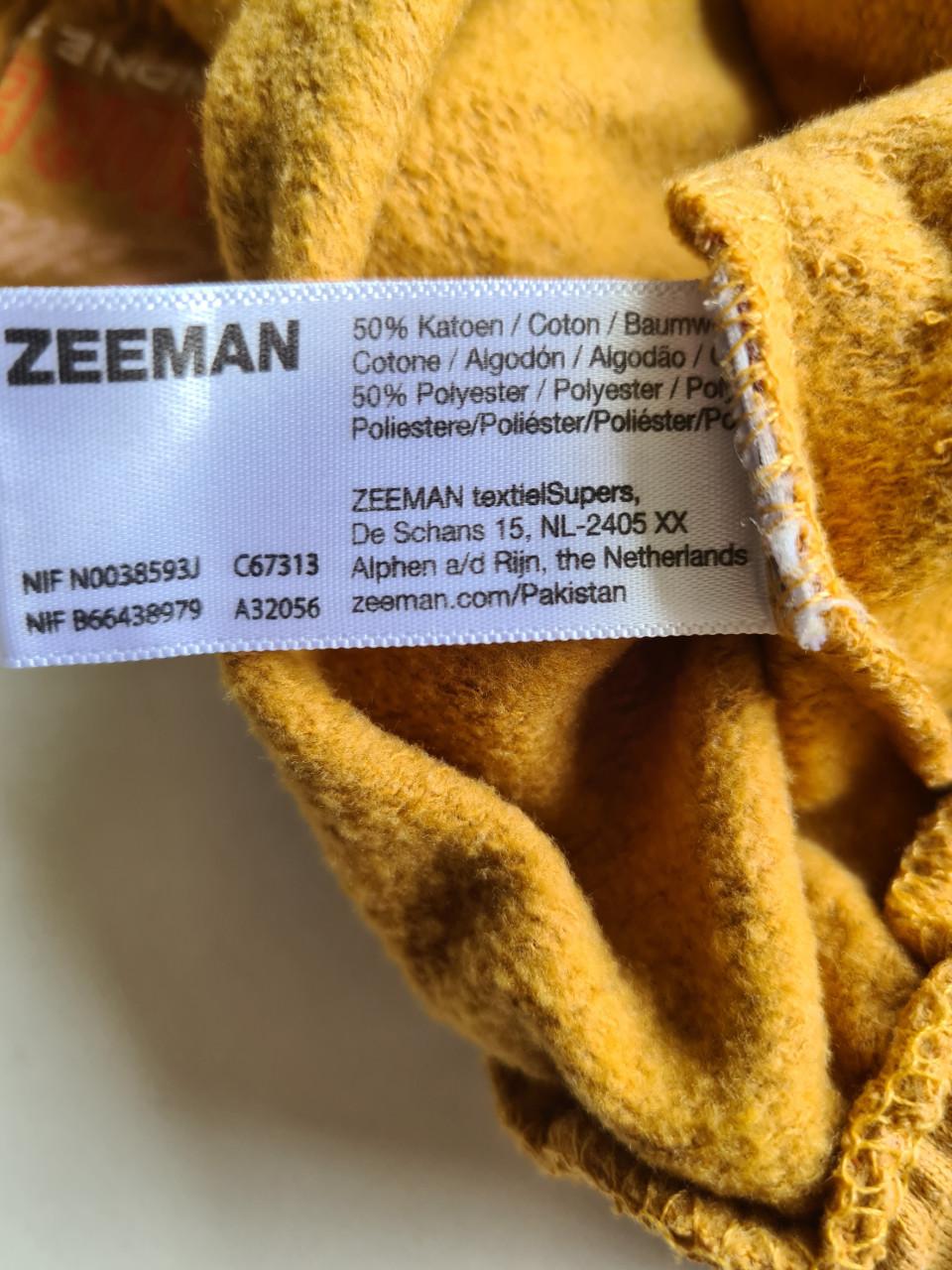 Mooie mosterd gele trui van Zeeman in maat 158-164.