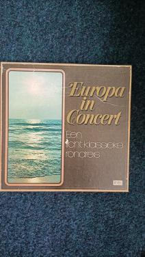 Vinyl platen (LP’s). Europa in Concert. 1 platen. En certificaat.