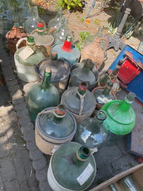 Brocante flessen uit Frankrijk