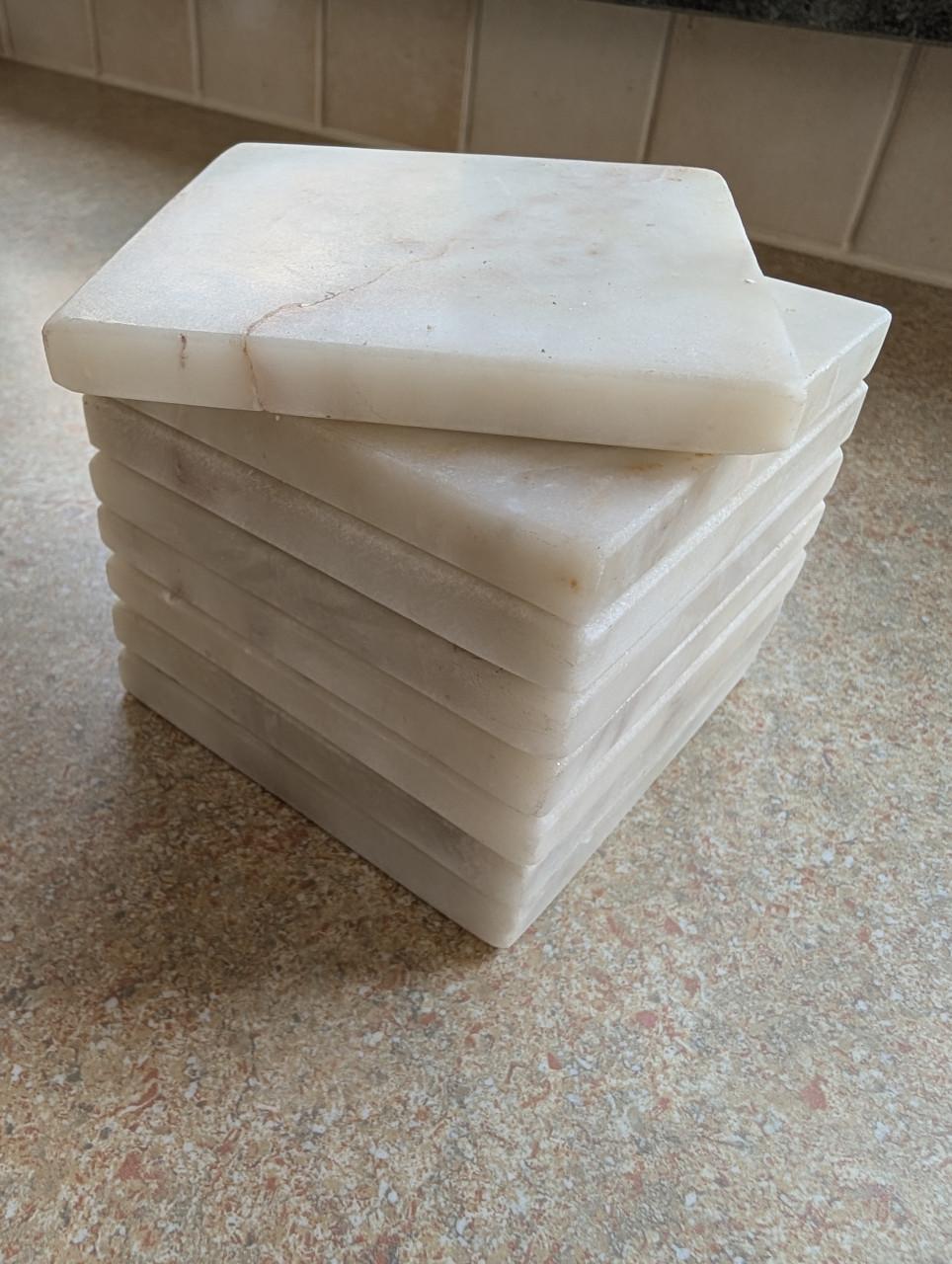 Marmeren onderzetters