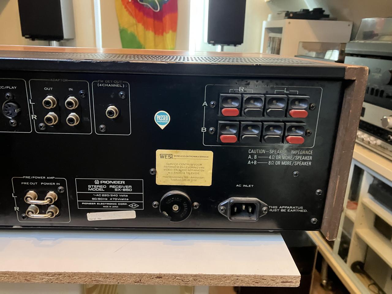 Pioneer SX-850 vintage receiver tuner versterker