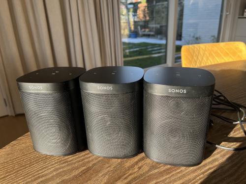 3x Sonos One SL Speaker Zwart