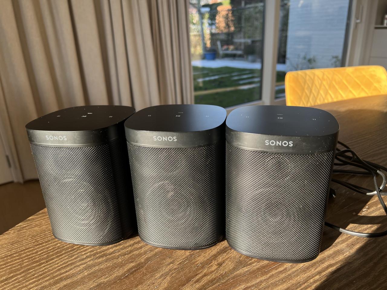 3x Sonos One SL Speaker Zwart