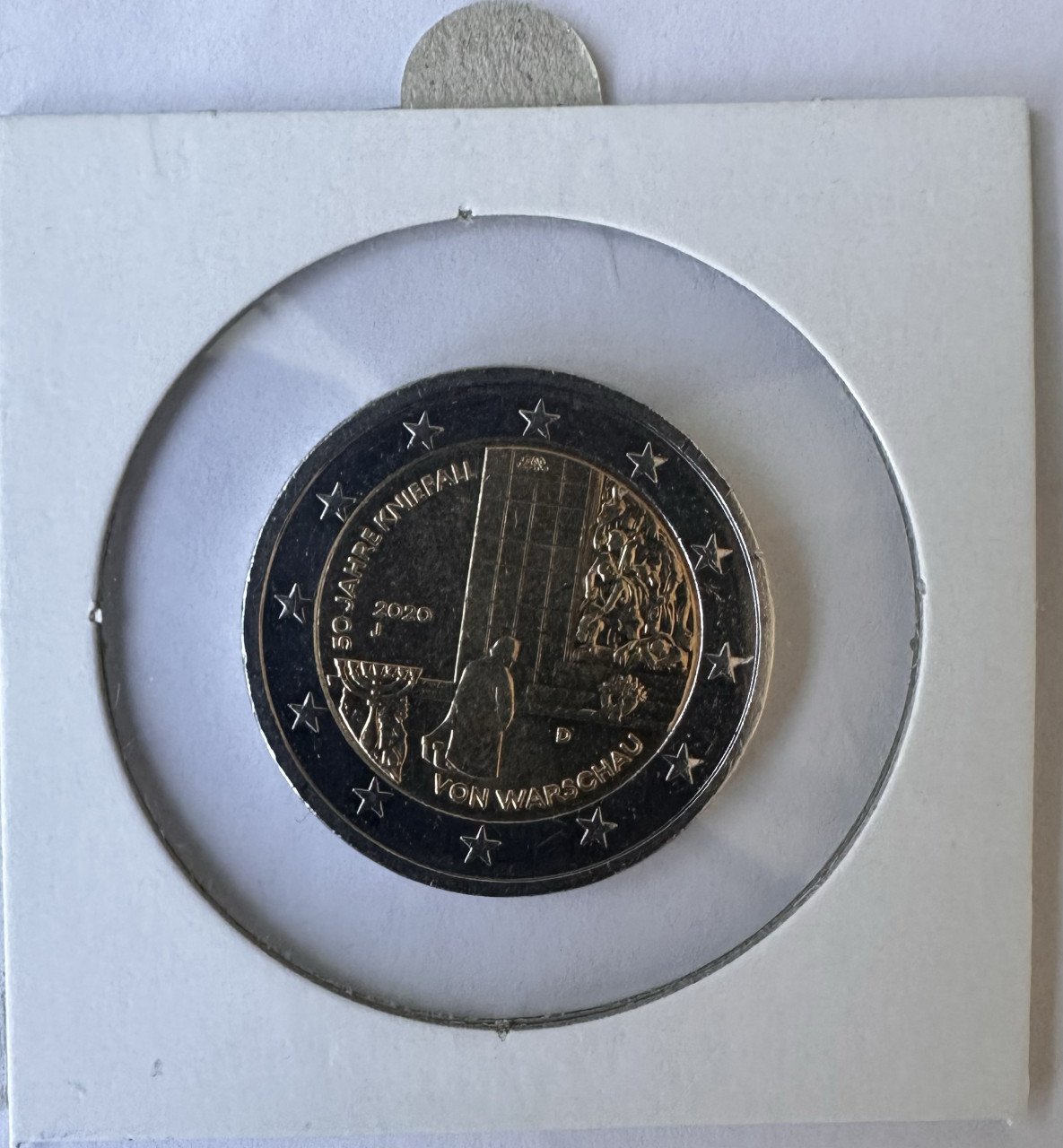 SPECIALE DUITSE 2 EURO MUNT 2020 UNC- DUITSLAND KNIEVAL VON WARSCHAU.