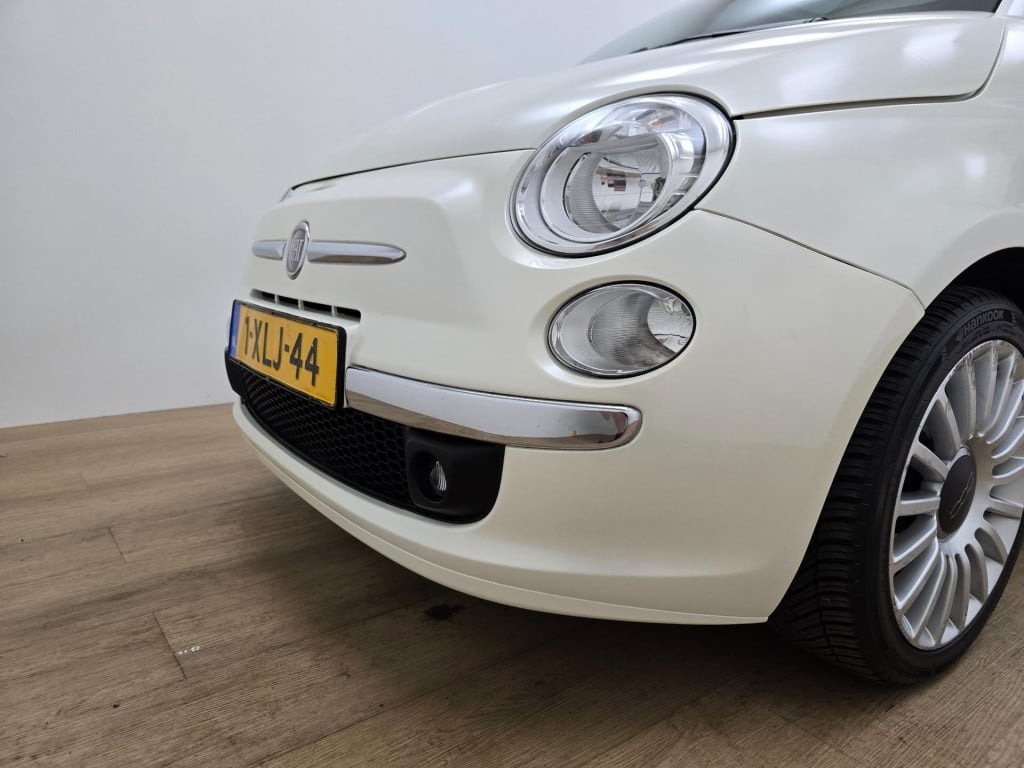 Fiat 500 twinair met panoramadak en unieke parelmoerkleur | tweedehands fia