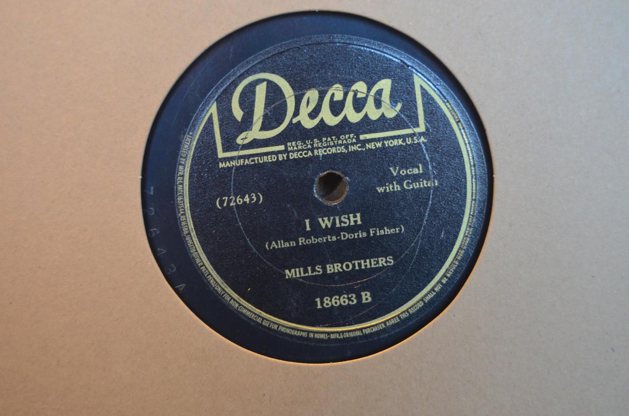 78 rpm Mills Brothers jaren '40 en '50 héél veel stuks. (6)