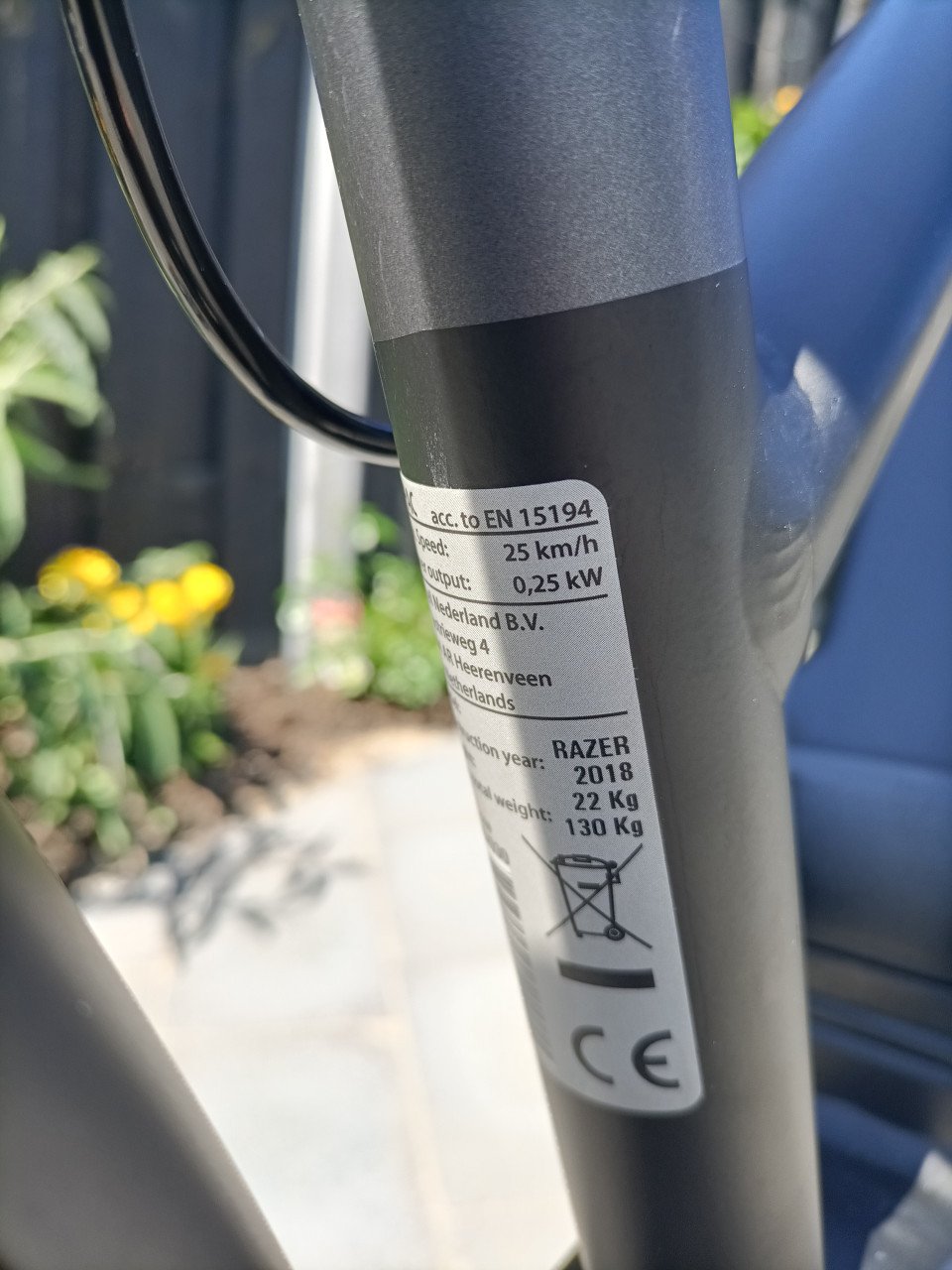 Batavus Razer electrische fiets/e-bike. Zeer nette fiets , 499 KM !