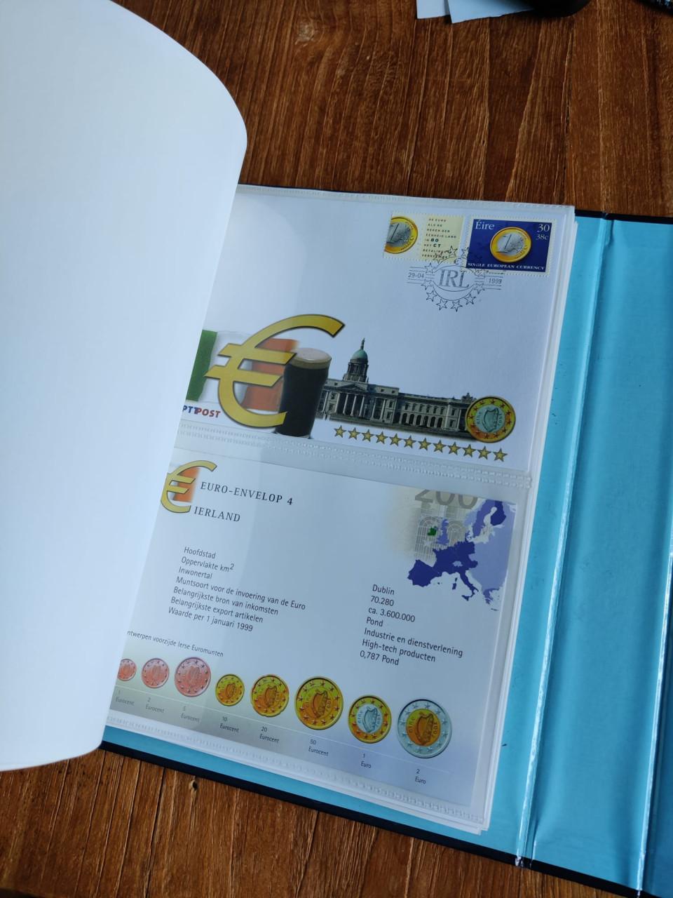 Verzamelalbum van gulden naar euro.