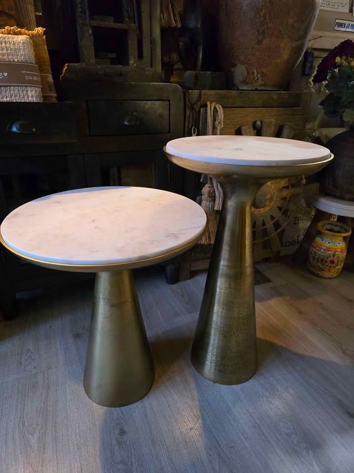 NACHTKASTJES, OLD WOOD BEDTAFEL, OLD WOOD BANKJES EN BIJZETTAFELTJES VOOR