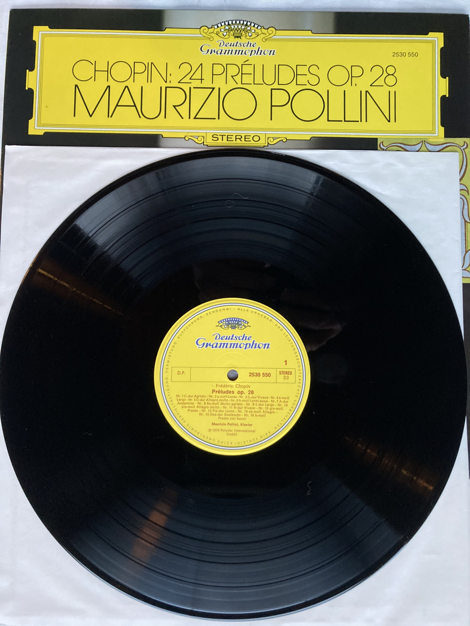 Chopin Maurizio Pollini 24 Preludes Opus 28 2530 550 1975