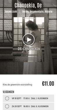 3 kaartjes voor film De Chanoekia vrijdag 19-9
