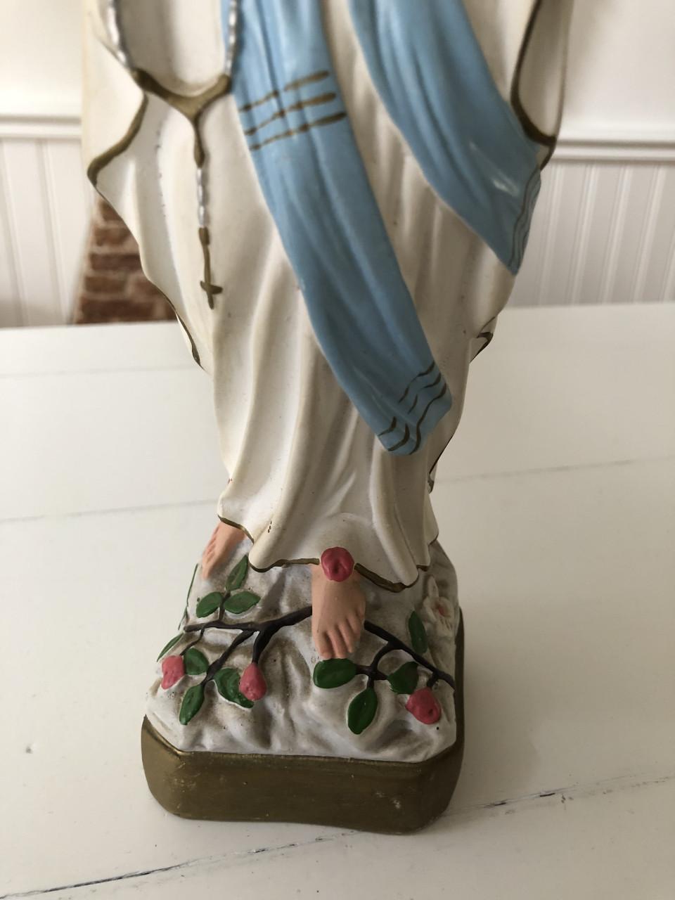 Mooi brocante heilig Maria van Lourdes beeld