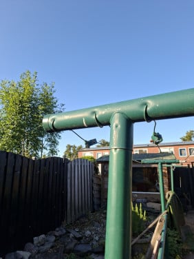 Waspalen met lijnen