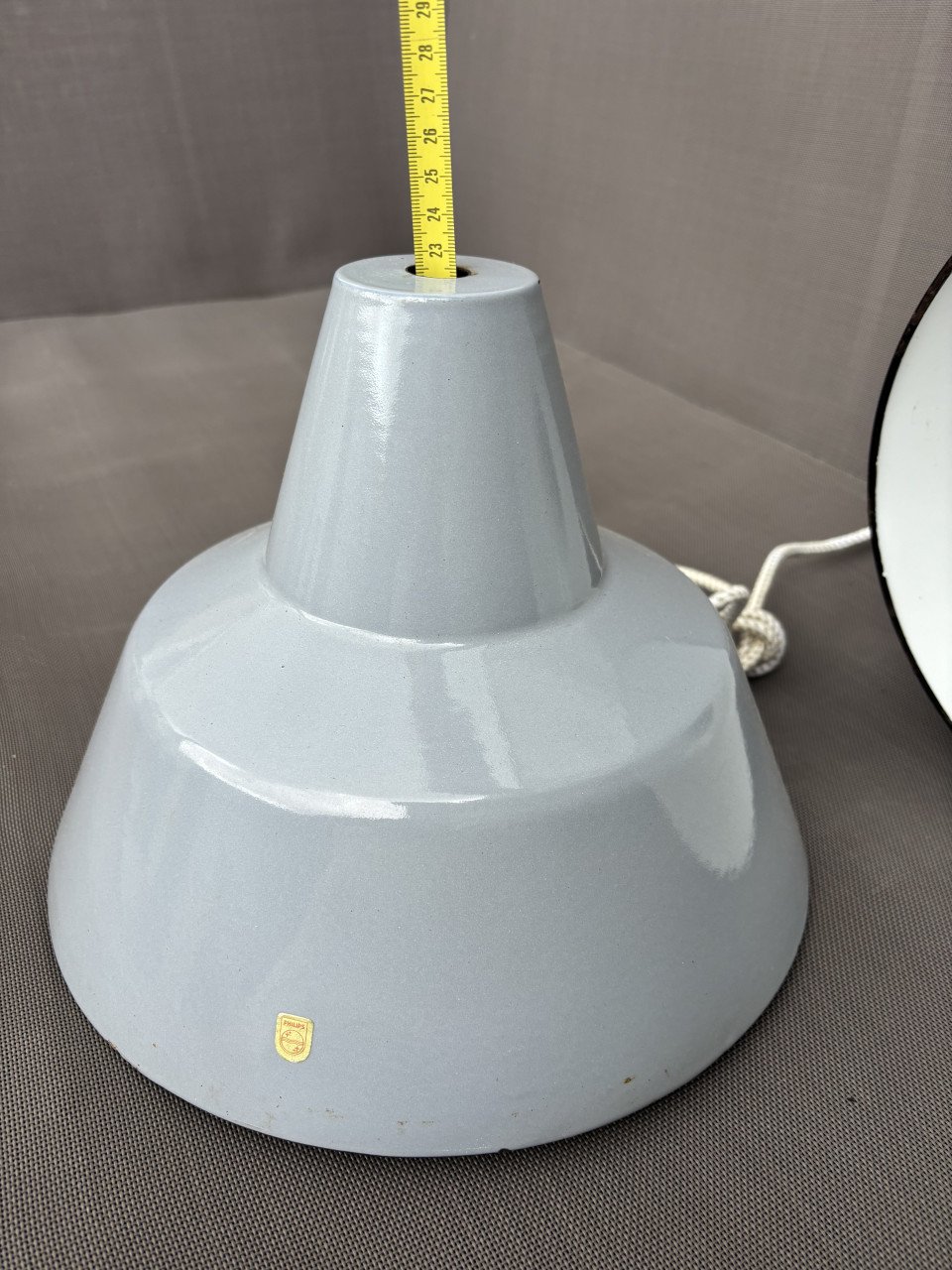 Phillips emaille lampenkappen jaren ‘60