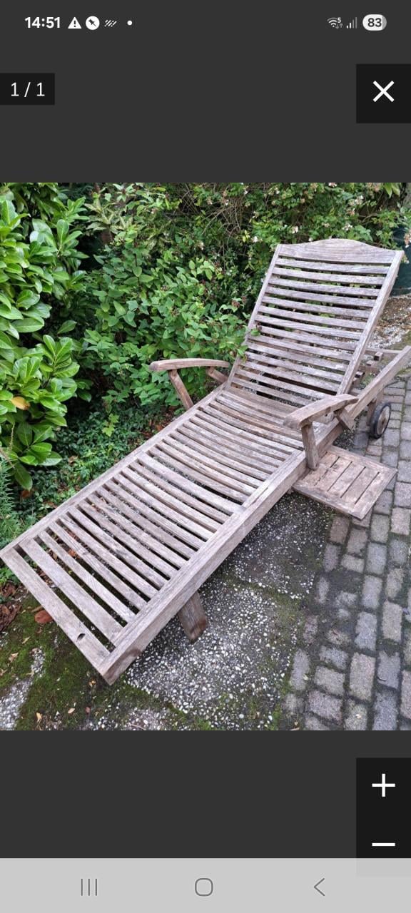 2 hardhouten ligbedden