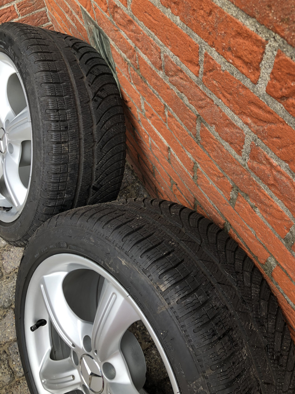 Velgen met winter banden voor SLK