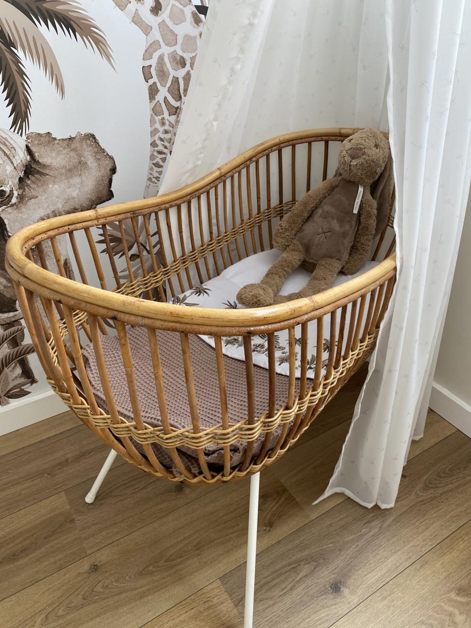 Klassieke wieg met matras en hemeltje