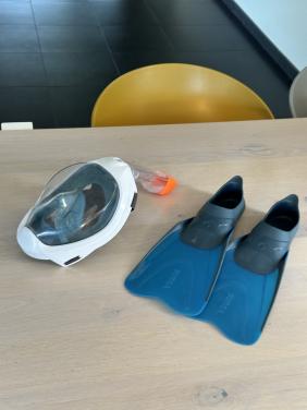 Snorkelset SUBEA Easybreath + zwemvliezen – maat S/M & 36/37