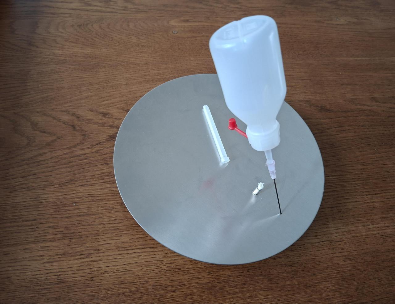 MONO  Concave vuurschaal/olielamp van edelstaal 20 cm binnen of buiten