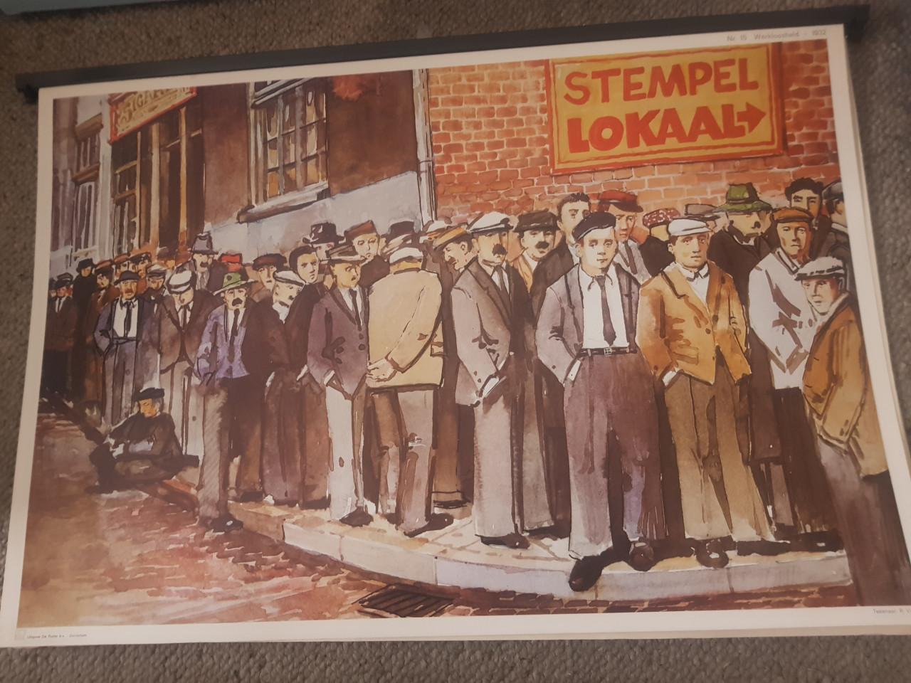 3 koffers met schoolplaten