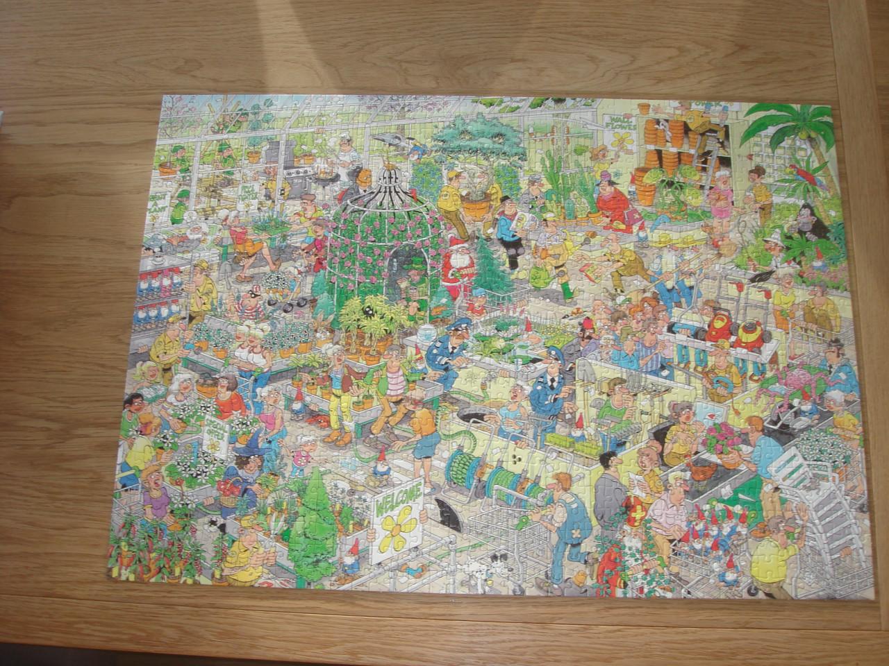 Te koop Complete Jan Van Haasteren puzzel Het tuincentrum