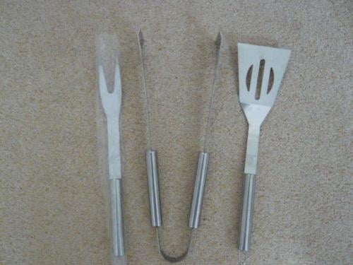 NIEUW!! 3 DELIG RVS BBQ SET