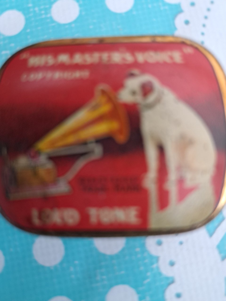 Doosje met grammefoon naalden his mastres voice