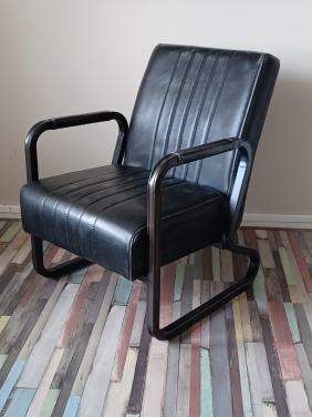T.k.a. Mooie Leren Fauteuil Industrieel