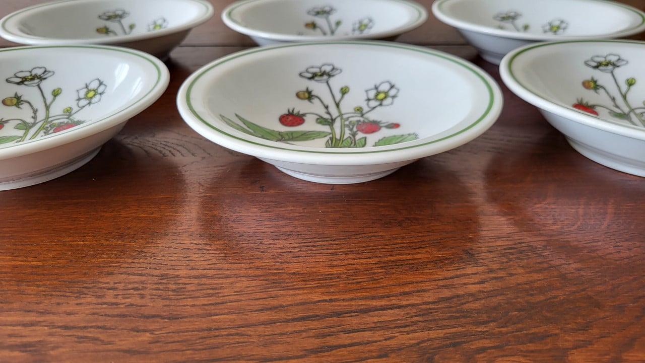 Set van 6 vintage IKEA schaaltjes Midsommar - Marguerite Walfridson