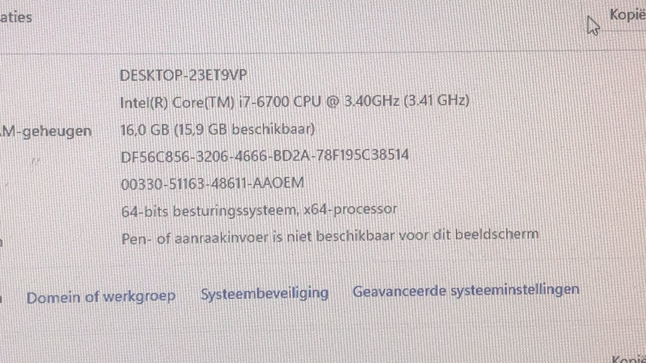 Dell Optiplex 3050/i7-6700/Ddr4 Mem./M2-3280 card 500Gb Win 11 Pro