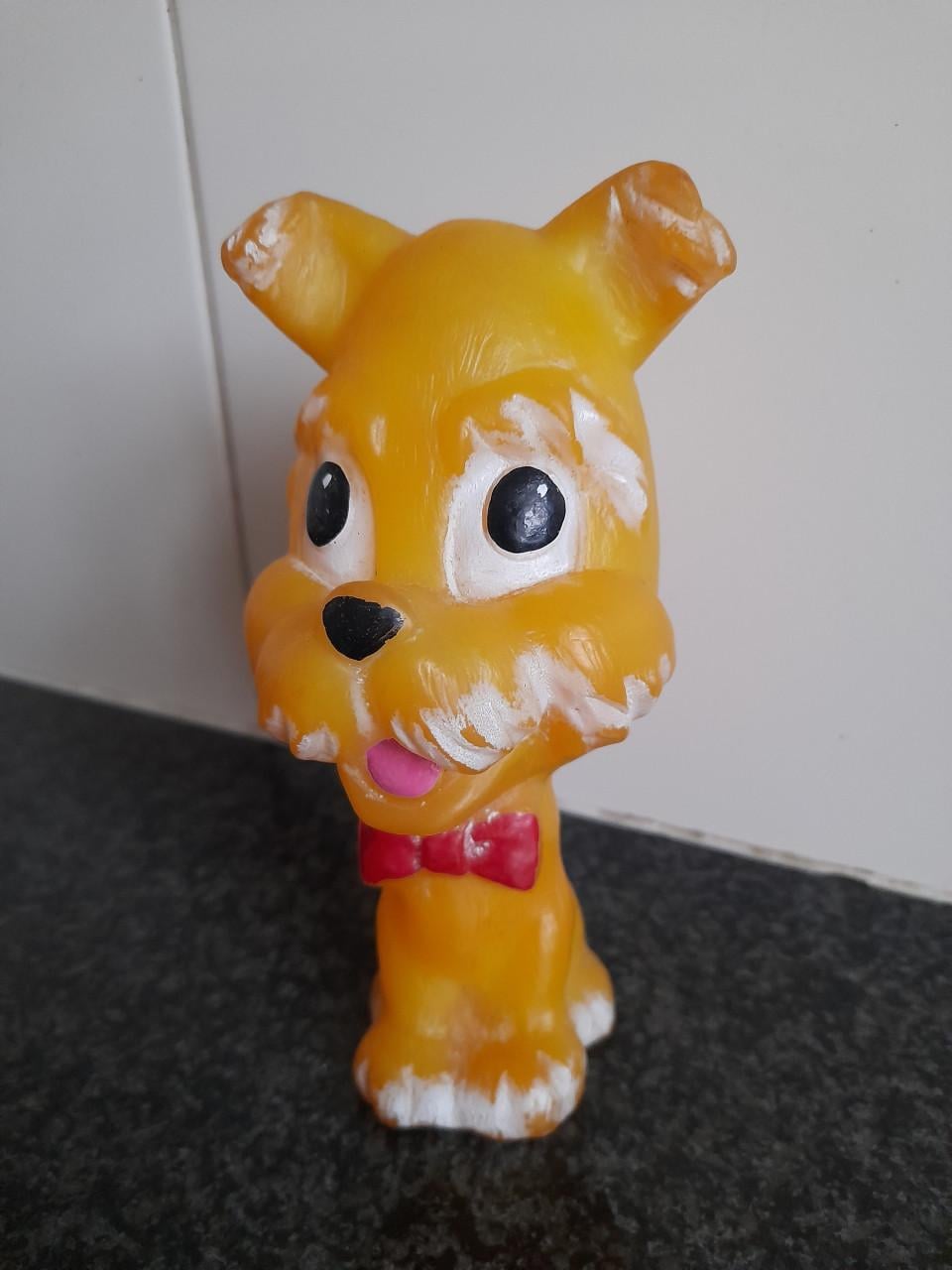 Vintage Rubberen Piepbeestje ( in goede staat )