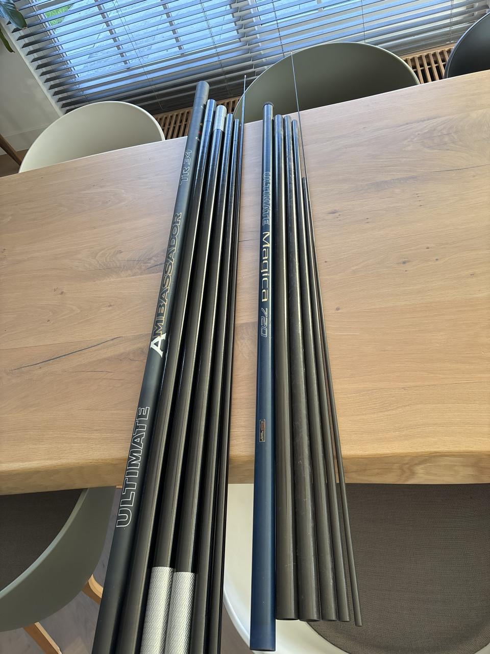 2 x vaste stok 9.50. - 7.20 meter z.g.a.n.