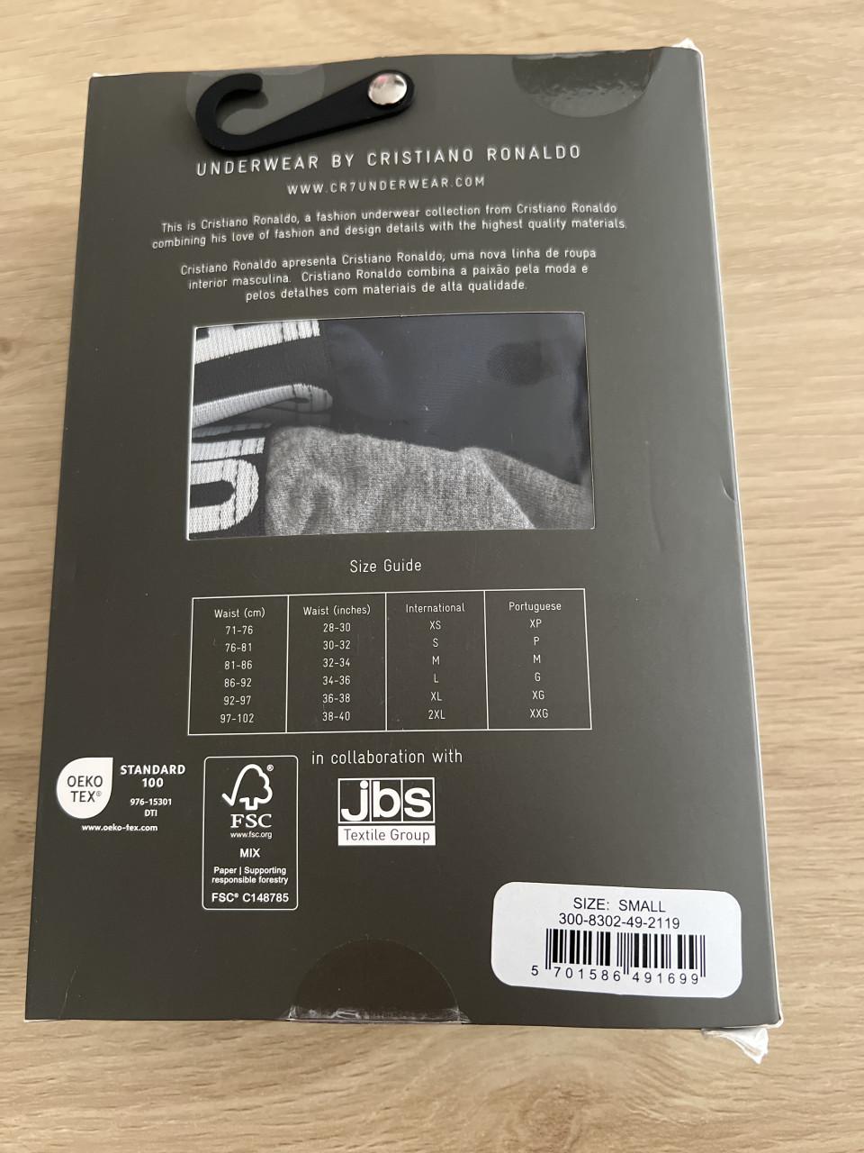 Maat M CR7 Cristiano Ronaldo Underwear heren boxershorts (2-pack) – Nieuw!