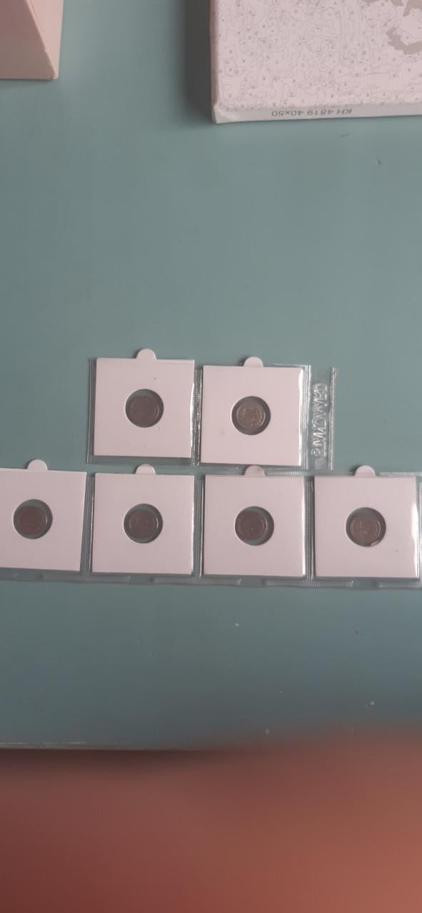 Zilveren dubbeltjes wilhelmina 1927 6 stuk