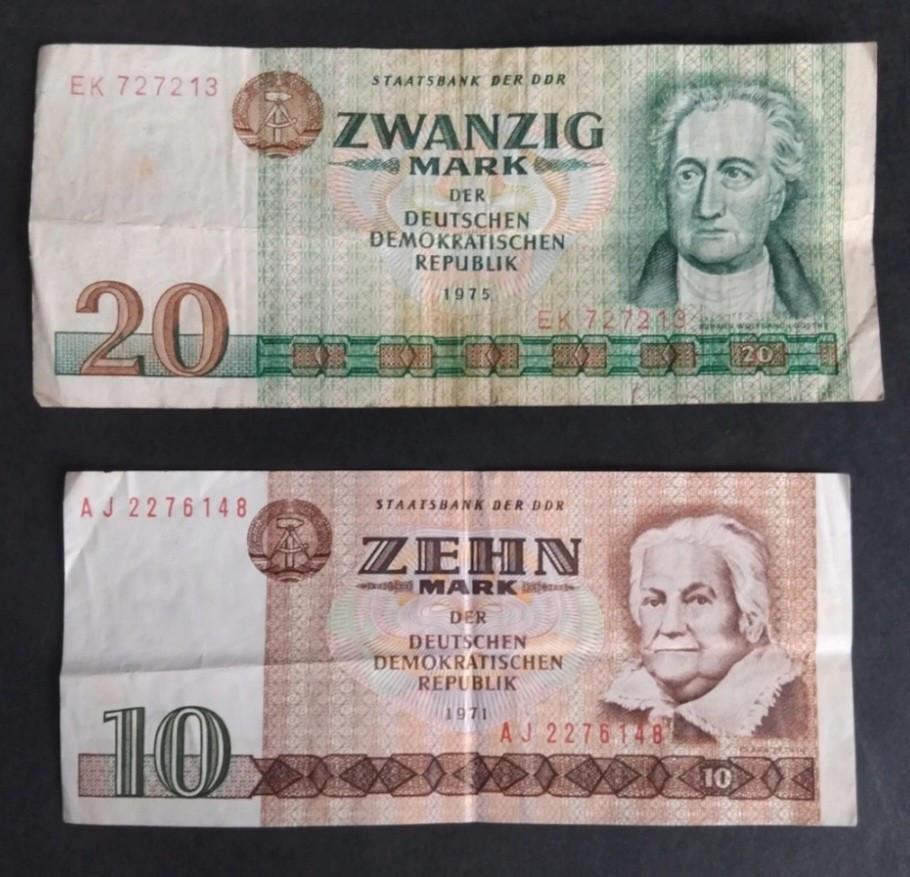 Oude bankbiljetten / 14 stuks