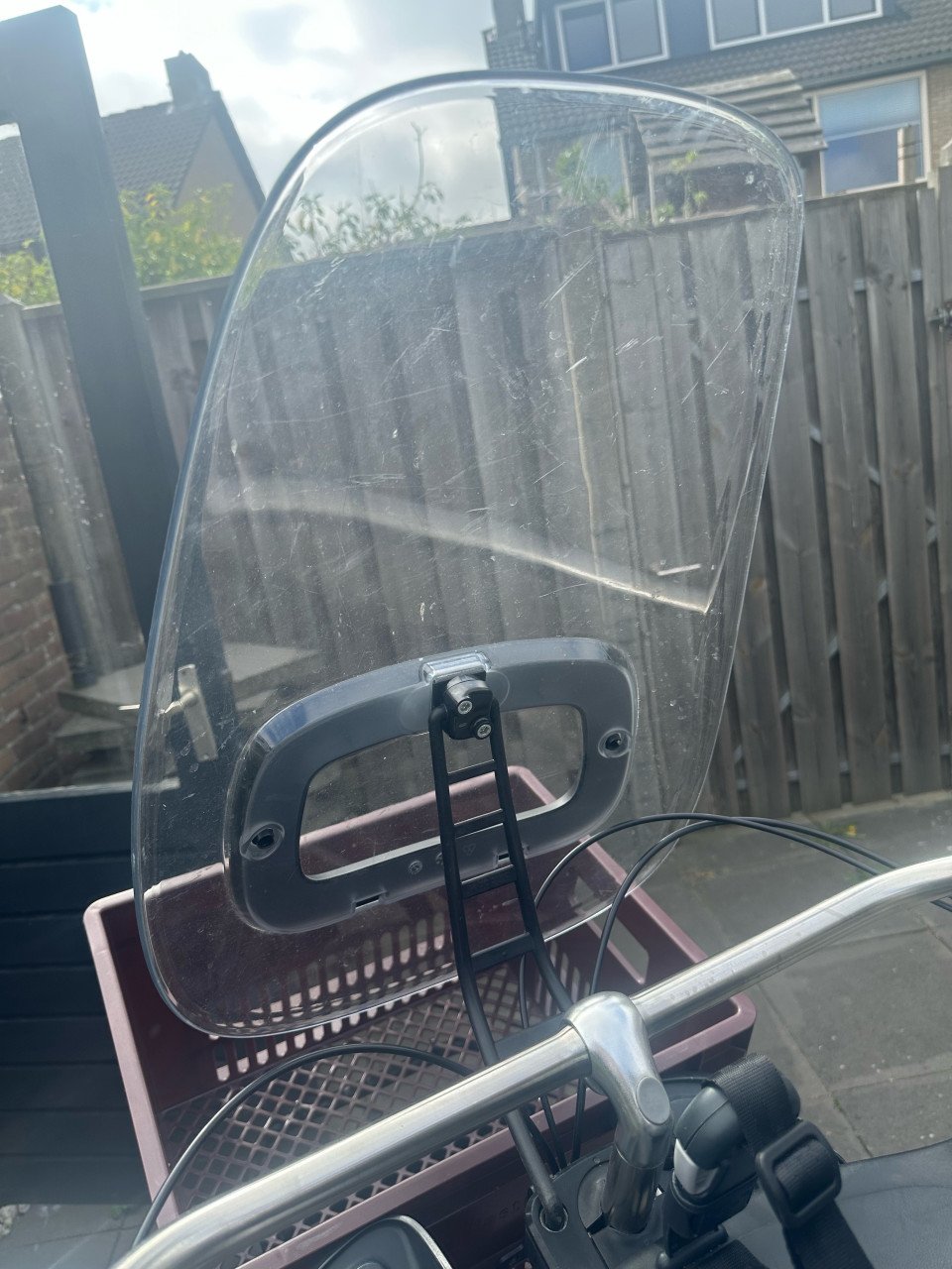 Bobike fietsstoeltje + windscherm zwart