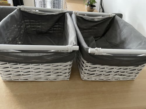 Witte Opbergmanden