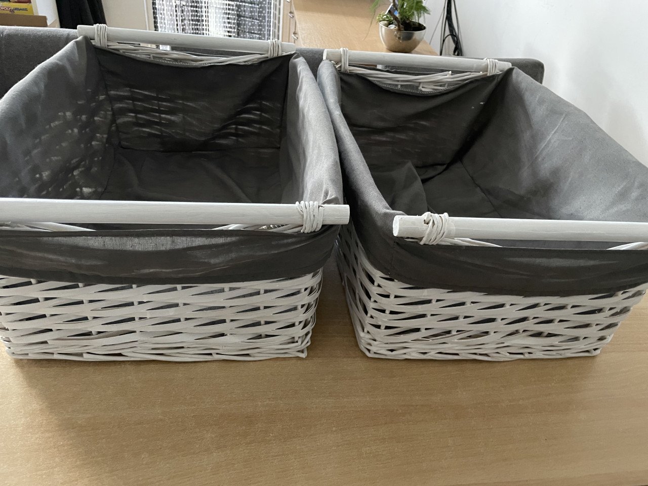Witte Opbergmanden